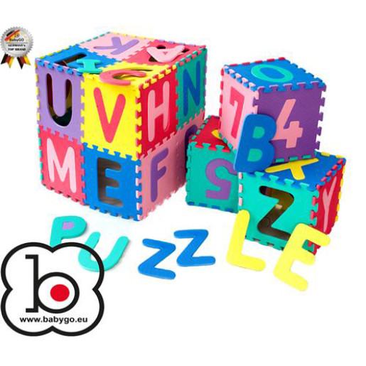 BabyGo - Salteluta de joaca cu cifre si litere Puzzle 36 piese
