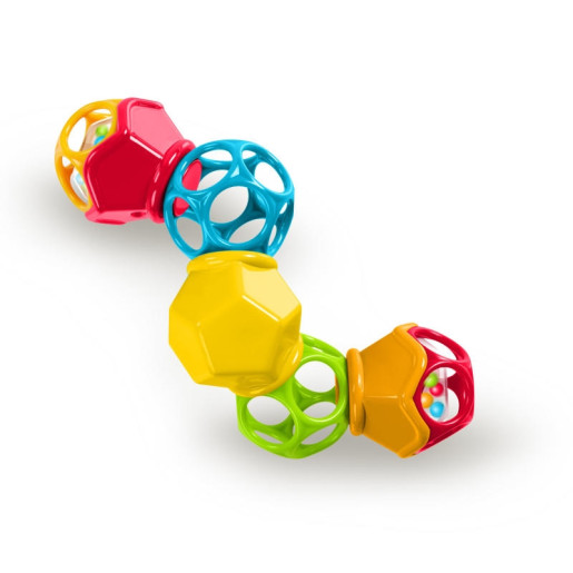 Bright Starts - Jucarie Clicky Twister™ Easy-Grasp Rattle Oball