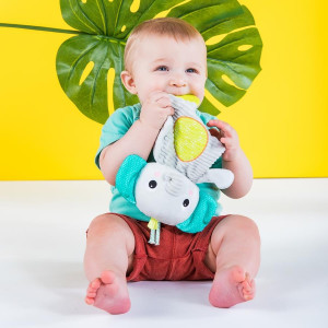 Bright Starts - Jucarie de dentitie din plus pentru bebelusi Elefant